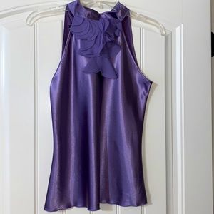 Iz Byer Tie Back Halter Top